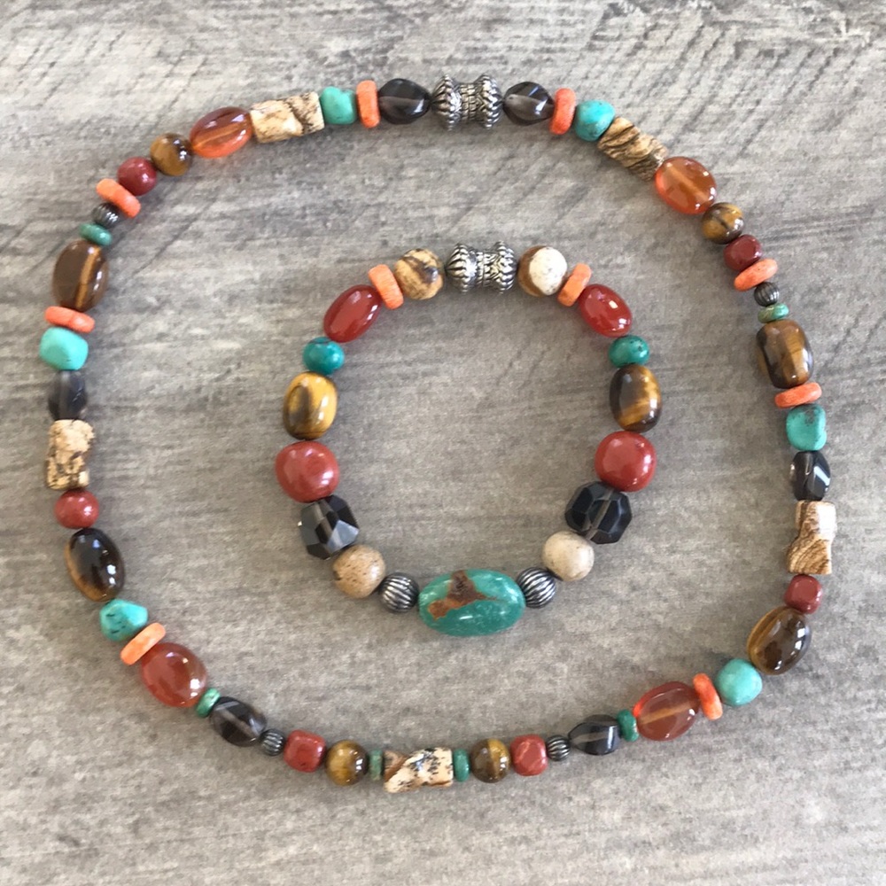 Southwestern Necklace and Bracelet Set